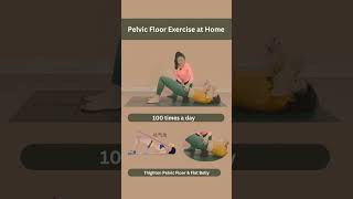 Pelvic Floor Exercise at home 🏠 pelvicfloor bellyfat workout loseweight exercise fitness [upl. by Titania20]