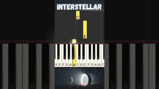 Interstellar Piano Tutorial Easy Slow Hans Zimmer for Beginners [upl. by Onilatac]