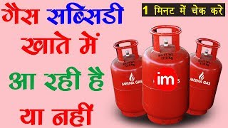 How to Check LPG Subsidy Status Online  By Ishan Hindi [upl. by Akim867]