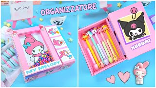 FAI DA TE CARINO ORGANIZZATORE MY MELODY – DECORAZIONE SCRIVANIA – SCATOLA MATITE [upl. by Catlin329]