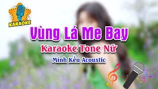 Vùng Lá Me Bay Karaoke Tone Nữ  Nhạc Sống Minh Kều Organ [upl. by Akcirred]