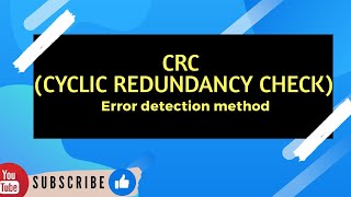 CRCCyclic Redundancy Check error detection method  Explained with example [upl. by Aubine]