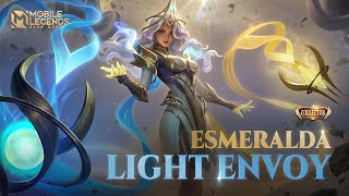 New Collector Skin  Esmeralda quotLight Envoyquot  Mobile Legends Bang Bang [upl. by Aekin]