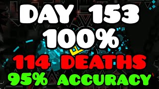 Day 153  noclip Aeternus 100 in 114 deaths 95 accuracy  511266 attempts [upl. by Dwan]