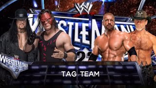 WWE Wrestlemania 2024  Shawn Micheals amp Triple H DX vs Kane amp The Undertaker Full Match HD [upl. by Lehcor]