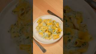 Mking my Favourite Pasta 🍝 Homemade Pappardelle with rich Gorgonzola sauce shorts recipe food [upl. by Hallie772]