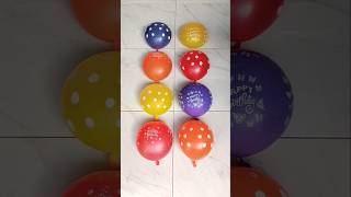 HBD 8 water colorful balloons popping reverse video asmr balloonpop balloonpopping [upl. by Aerdnad]