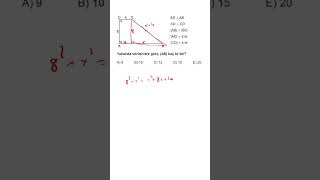 Üçgenler Soru Örneği 27 yks tyt ayt shorts geometri matematik üçgenler kpss [upl. by Llenal]