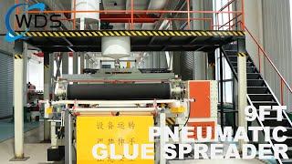 9FT PNEUMATIC GLUE SPREADERplywood plywoodmachine woodworking woodworkingmachine wds wood [upl. by Nogam]