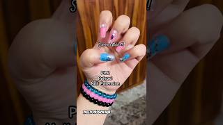 Pink🌸 Summer Polygel Nail Extensions Square Long Party Nails Makeup Shorts SelfCare [upl. by Esirrehc]