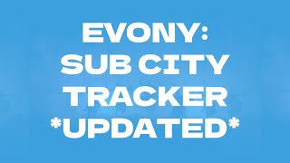 Evony Sub City Tracker UPDATED [upl. by Aeret938]