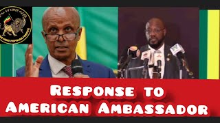 Eskinder Nega Respond to American Ambassador የታላቁ እስክንድር ለአሜሪካው አምባሳደር [upl. by Tubb]