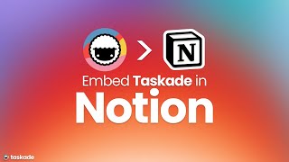 How to Embed Taskade in Notion Easy and Fast 🤯 [upl. by Nosneb]