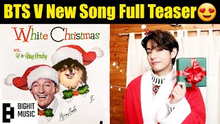 BTS V New Song White Christmas Full Teaser 😍 BTS V New Song Full Update in Hindi 🇮🇳 [upl. by Anek213]