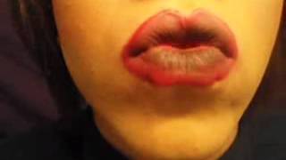 Black amp Red Ombre Lips  Tutorial [upl. by Rockefeller]