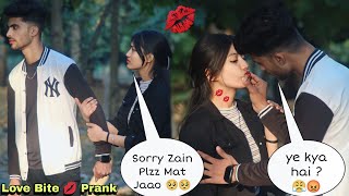 Love Bite 💋  Prank On Boyfriend  Gone Extremely Wrong 😤  Zain Khan Prank [upl. by Wiskind]