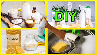 7 SIMPLE DYI Cleaning Products Save  AND The PLANET The Big Sweep [upl. by Gilba]