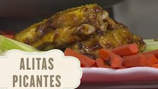 Receta Alitas de pollo picantes [upl. by Orman976]