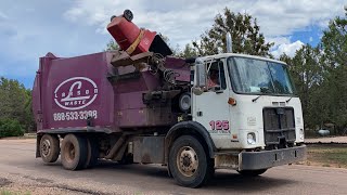 Larson Waste Autocar Bridgeport Side Loader Garbage Truck [upl. by Alida]