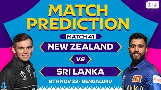 Match Prediction  New Zealand vs Sri Lanka  WorldCup 2023  ENGvsNED [upl. by Schwenk]