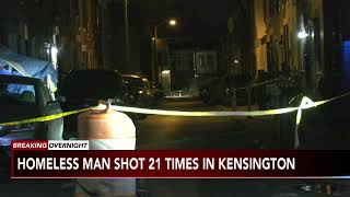 Man dies after being shot 21 times while sleeping in Kensington [upl. by Ymor]