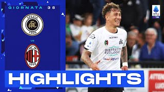 SpeziaMilan 20  Colpaccio spezzino al Picco Gol e Highlights  Serie A TIM 202223 [upl. by Smalley]