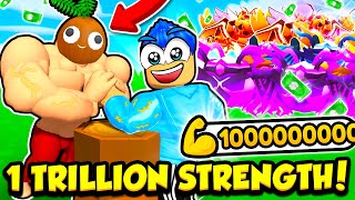 I Got 1 TRILLION STRENGTH In Arm Wrestle Simulator [upl. by Marba]