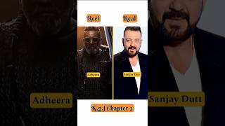 Kgf chapter 2 All Starcast Reel vs Real Look viralvideo bollywood movie kgf [upl. by Hareemas]