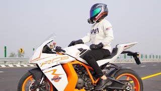 KTM RC8R 0 to 200 Acceleration Test  Bike Nahi Bawal Hai [upl. by Eisned]