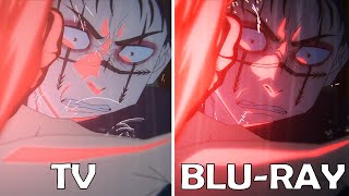 Yuji vs Choso NEW Changes are FANTASTIC Jujutsu Kaisen Season 2 Episode 13 TV vs BLURAY [upl. by Aitam]