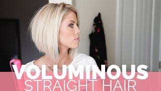 VOLUMINOUS straight hair SHORT HAIR [upl. by Dita]