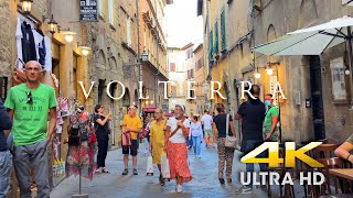 4K Walk in VOLTERRA TUSCANY  WALKING TOUR in City Center of Volterra Italy 60fps [upl. by Anon142]