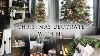 Christmas decorate with me  Small living room decor ideas Christmas 2023 [upl. by Ailalue]