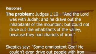 Bible Contradictions Part 16 Is God all powerful [upl. by Dylane]