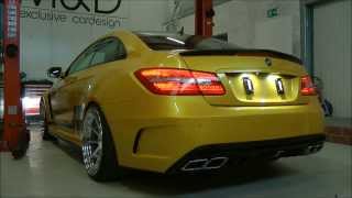 Mercedes ECoupe 500 c207  PD850 Black Edition Widebody Exhaust by MampD exclusive cardesign [upl. by Gloria637]