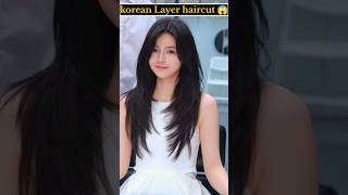 wait for end 😱 Korean Layer Haircut class ✅  full Layer V shape haircut tutorial koreanhairstyle [upl. by Leelah293]