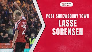 Lasse Sorensen post Shrewsbury Town [upl. by Padget]