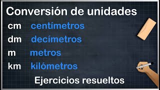 Conversión de unidades de medida milímetros centímetros metros kilómetros [upl. by Nosauq990]