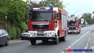 Einsatzfahrten am Tag der offenen Tür 2015 der FF Heppenheim [upl. by Ellenrahs]