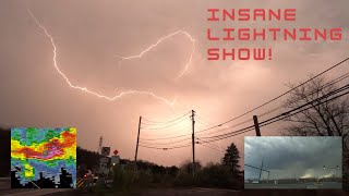 NErn PA Severe Thunderstorm Chase  April 14th 2024  Hail Wind Lightning [upl. by Crissy63]