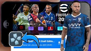 NOVO EFOOTBALL PES PPSSPP 2024 ATUALIZADO DWOLOAND MEDIAFIRE MOD PES ATUALIZADO PSP [upl. by Sibelle30]