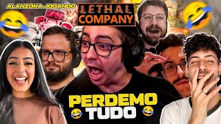 ALANZOKA JOGANDO LETHAL COMPANY COM DINO CAP E GALAXY MELHORES MOMENTOS 3  Marco e Jeny React [upl. by Devad]