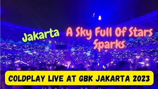 quot Jakarta A Sky Full Of Starquot  Spark  Coldplay Music Of The Sphere Live at Stadiun GBK Jakarta2023 [upl. by Sammie]