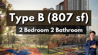 Type B  807sf 2R2B【NARA at Shorea Park Puchong】Review [upl. by Yve388]