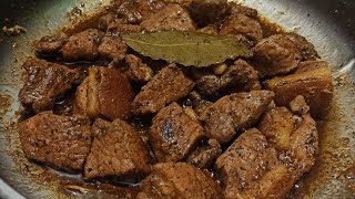 Filipino Adobong Baboy  Pork Adobo [upl. by Reyotal]