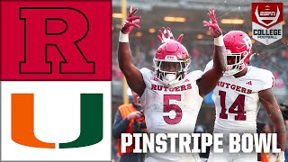 Pinstripe Bowl Rutgers Scarlet Knights vs Miami Hurricanes  Full Game Highlights [upl. by Nicholl630]