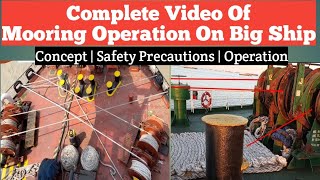 Mooring Operation Procedure On Big Ship  Step By Step Practical guide For Mooring Operation [upl. by Weldon]