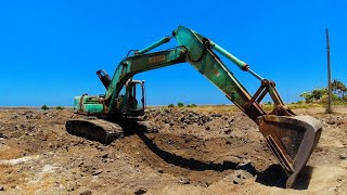 Heavy Equipment At Working Digging Sand [upl. by Anayet]