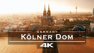 Cologne Cathedral  Kölner Dom Germany 🇩🇪  by drone 4K [upl. by Kaja]