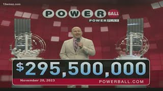 Powerball numbers November 20 2023  2955 Million jackpot [upl. by Ennire]